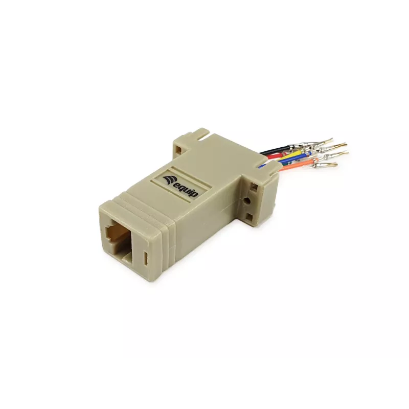Equip DB9 na RJ45 adaptér samica sériový sivý 72x33x16mm
