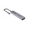 Equip USB-C 6-in-1 multifunkčný adaptér, HDMI 4K/30Hz, USB-C x4, USB-A x1, 5Gbps, 100W USB PD