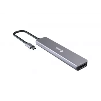 Equip USB-C 6-in-1 multifunkčný adaptér, HDMI 4K/30Hz, USB-C x4, USB-A x1, 5Gbps, 100W USB PD