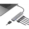 Equip USB-C 6-in-1 multifunkčný adaptér, HDMI 4K/30Hz, USB-C x4, USB-A x1, 5Gbps, 100W USB PD