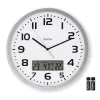 Hama 00185878 nástenné/stolné hodiny analógové okrúhle strieborná, biela