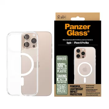 Puzdro PanzerGlass HardCase transparentné s bielym MagSafe iPhone 16 Pro Max