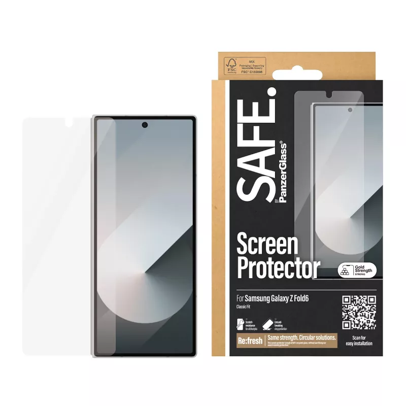 PanzerGlass SAFE. by ® ochrana displeja Samsung Galaxy Z Fold6 | Classic Fit