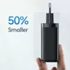 Nabíjačka usams T47 USB / USB‑C 65W PD rýchlonabíjačka — 65W USB Power Delivery, USB-A + USB-C konektory