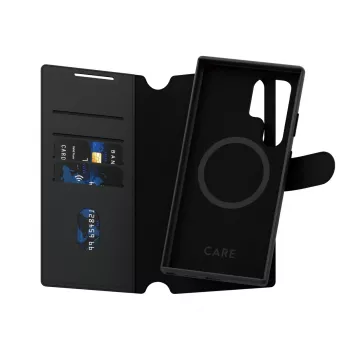 Puzdro na telefón PanzerGlass CARE Feature Case Tango Two-in-One Wallet, kompatibilné so Samsung Galaxy S24 Ultra, transparentné