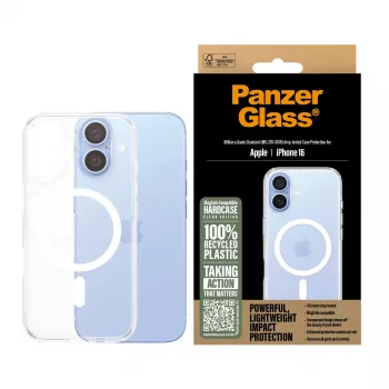 Puzdro PanzerGlass HardCase transparentné s bielym MagSafe iPhone '24 6,1 palca