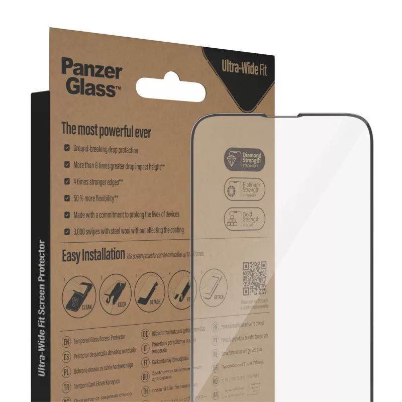 PanzerGlass ® ochranná fólia displeja iPhone 14 Plus | 13 Pro Max | Ultra-Wide Fit s EasyAligner