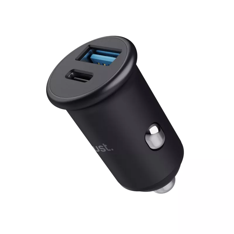Trust Maxo 25197 autonabíjačka, 38 W, PD 3.0, QC 3.0, USB + USB-C, čierna