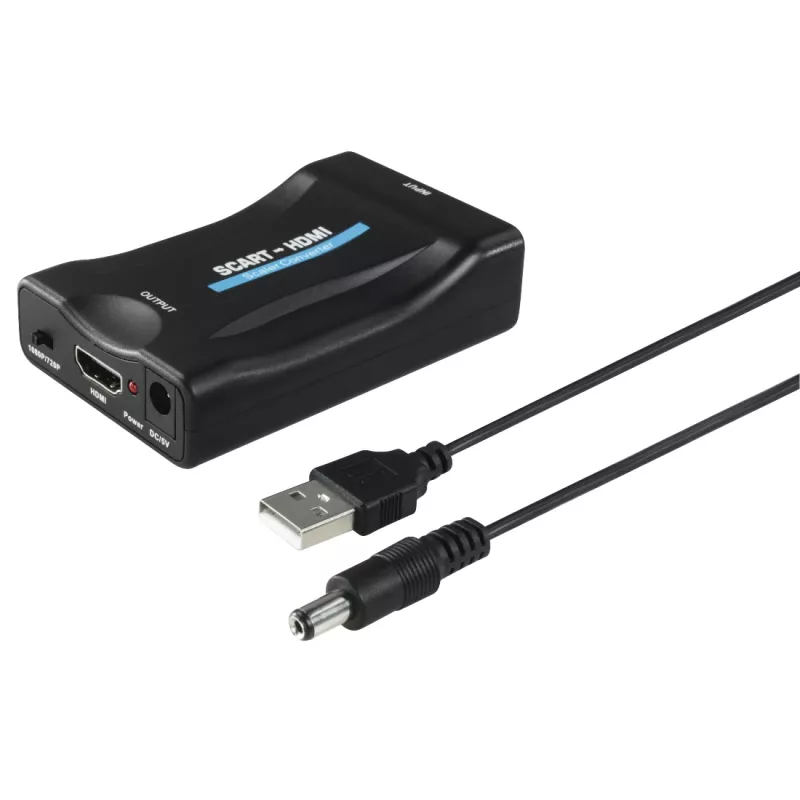Hama 00121775 video prevodník zo SCART na HDMI, 1080p, čierny