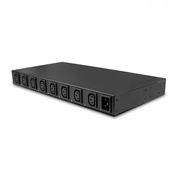 Lindy IPower Switch Pro 8 (správa napájania cez IP), vnútorné prostredie, C14 konektor samica, čierna, oceľ, 8 sieťových zásuviek, prehriatie