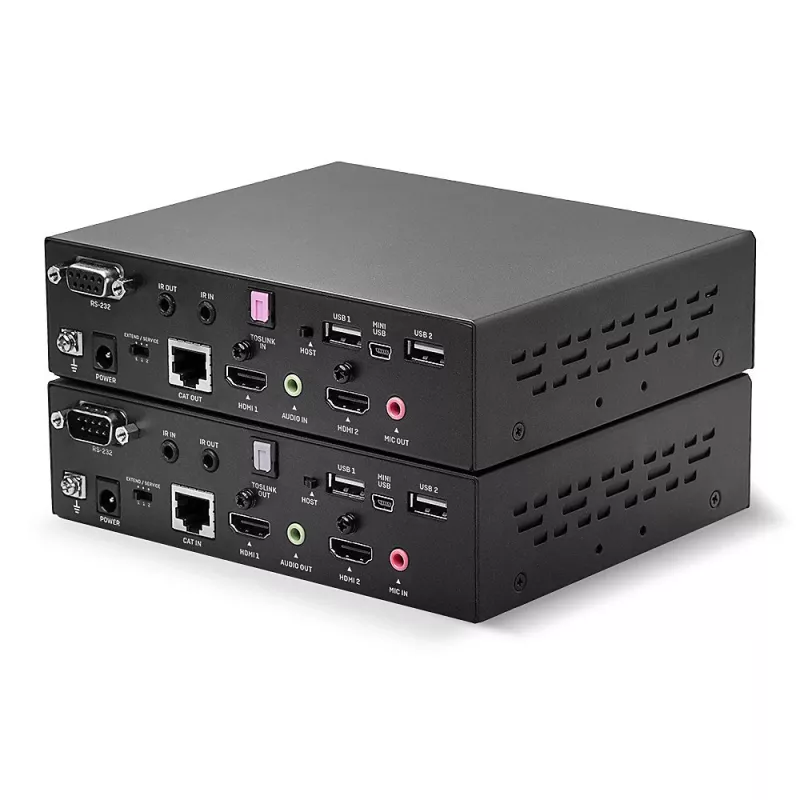 Lindy 100m Cat.6 Dual Head HDMI, USB a RS-232 extender
