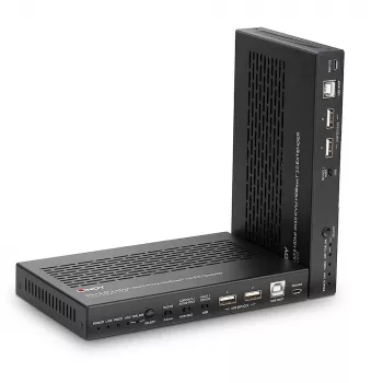 Lindy 100m Cat.6A HDMI 4K60, Audio, IR a RS-232 HDBaseT 3.0 KVM extender