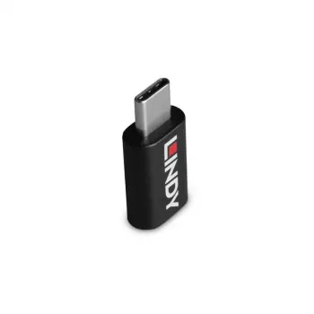 Lindy USB 3.2 Type-C na C 100W dátový blokovač, USB Type-C, USB Type-C, čierna
