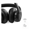 Hama BT700 headset bezdrôtový s hlavovým mostom hovory/hudba USB Type-C Bluetooth čierna