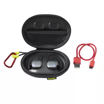 Hama Spirit Athletics headset True Wireless Stereo (TWS) ušný hák športový Bluetooth čierna
