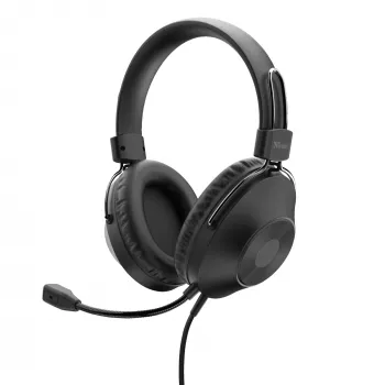 Trust HS-250 headset káblový headset s hlavovým mostom hovory/hudba čierna