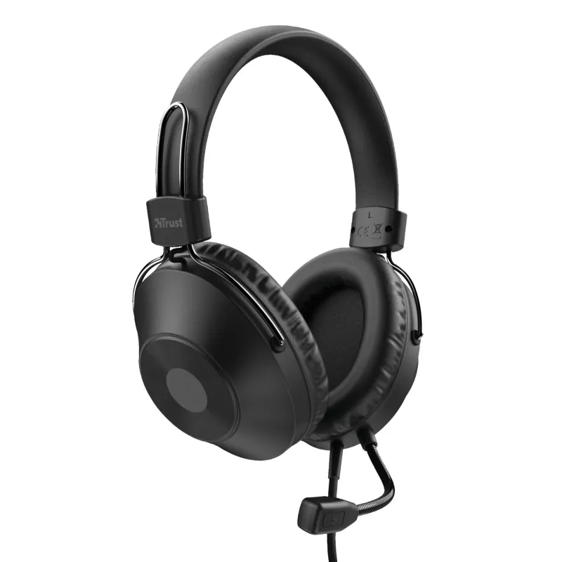 Trust HS-250 headset káblový headset s hlavovým mostom hovory/hudba čierna