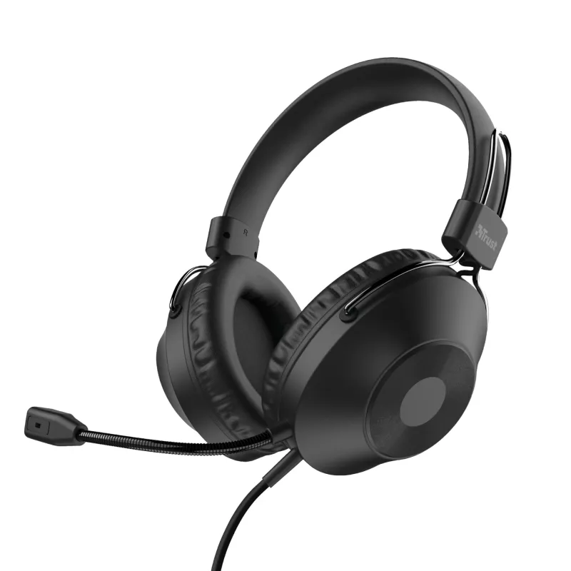 Trust HS-250 headset káblový headset s hlavovým mostom hovory/hudba čierna