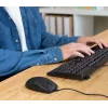 Trust TKM-250 klávesnica myš v cene kancelária USB QWERTZ nemecká čierna