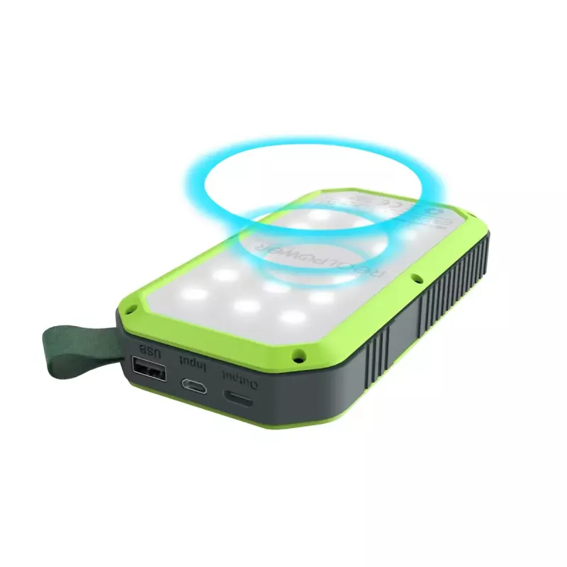 Prenosná powerbank RealPower PB-10000 Solar 10000 mAh