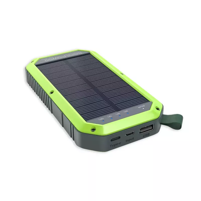 Prenosná powerbank RealPower PB-10000 Solar 10000 mAh