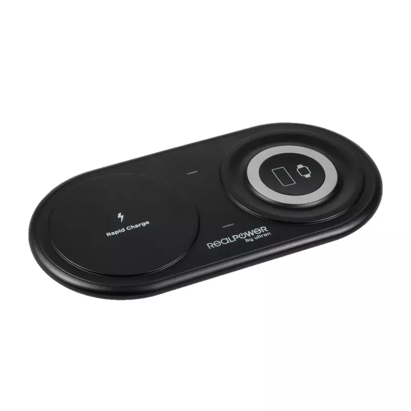 RealPower ChargeAIR Duo Smartphone Smartwatch čierna USB nabíjačka do interiéru