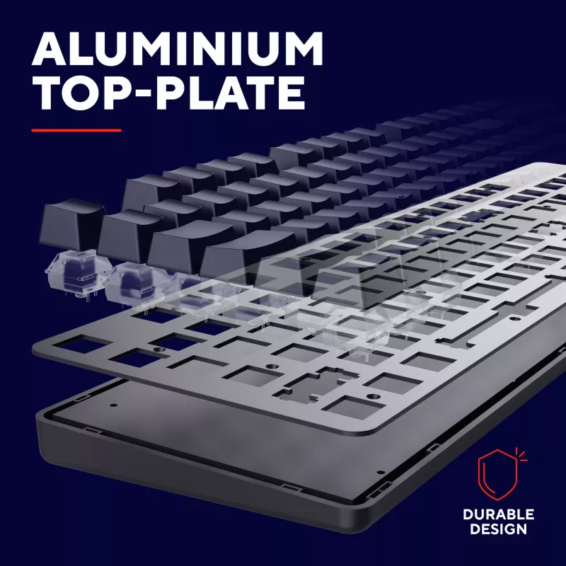 Herná klávesnica Trust GXT 871 Zora Mechanical USB RGB čierna