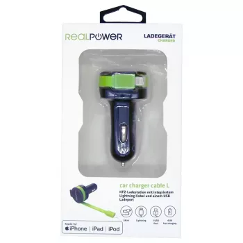 Mobilná nabíjačka RealPower 257637 Universal čierna zelená