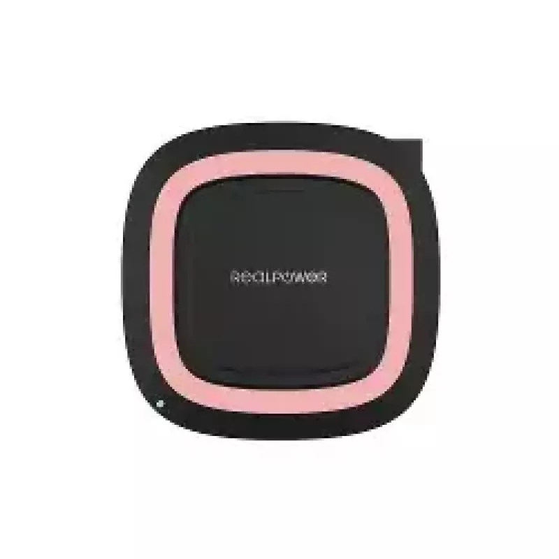 RealPower FreeCharge-10 Bezdrôtová nabíjacia stanica s adaptérom, čierna/ružová (266105)