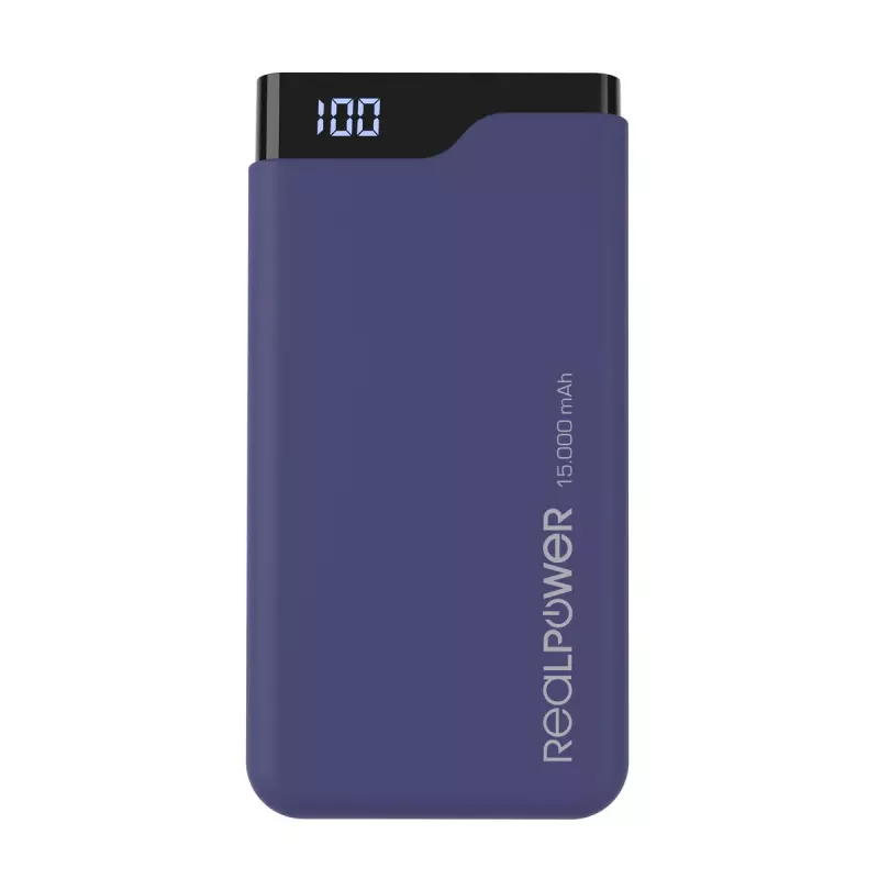 Prenosná nabíjačka RealPower PB-15000C 15000 mAh