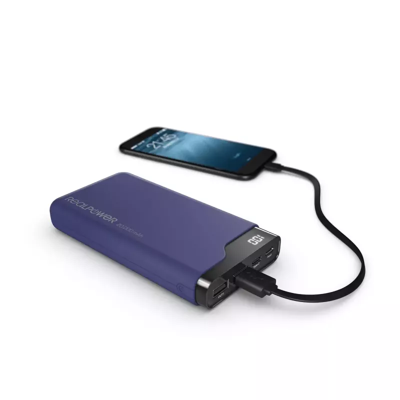 Prenosná nabíjačka RealPower PB-15000C 15000 mAh