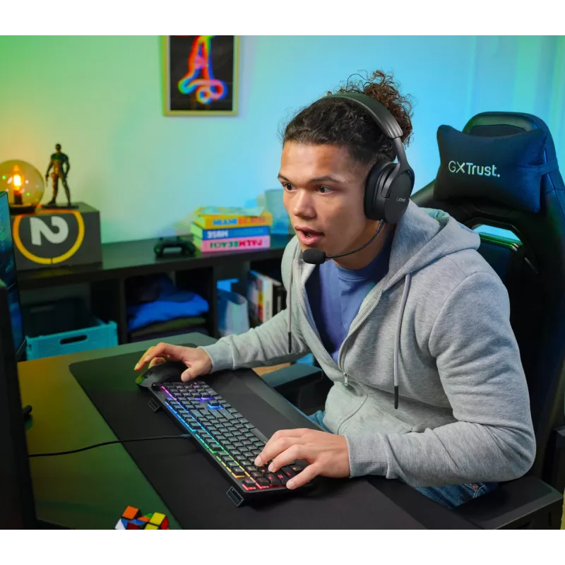 Herná klávesnica Trust GXT 866 Torix mechanická USB QWERTZ čierna