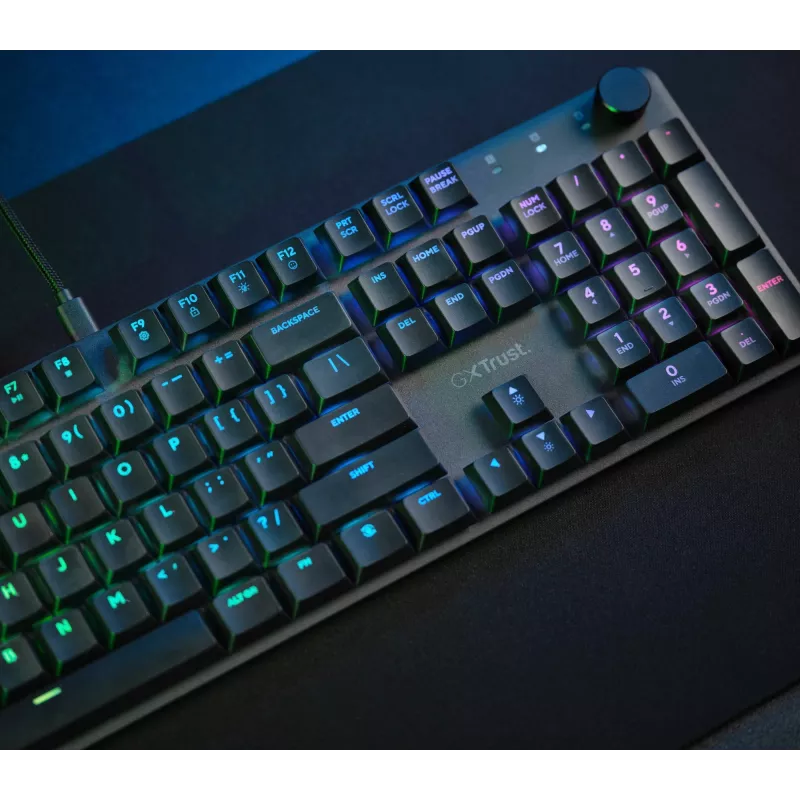 Herná klávesnica Trust GXT 866 Torix mechanická USB QWERTZ čierna