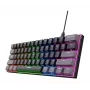 Trust GXT 867 Acira herná klávesnica USB QWERTZ nemecká čierna sivá 60% mechanická RGB