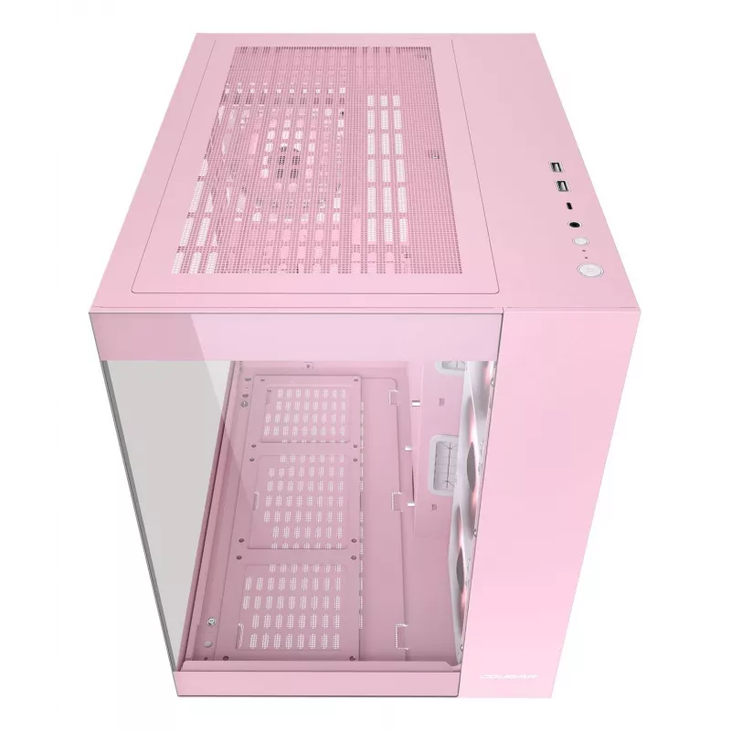 PC skriňa COUGAR Gaming FV150 RGB Midi Tower ružová