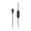 Hama HS-USB300 V2 headset káblový s hlavovým mostom kancelária/call centrum USB Type-A čierny