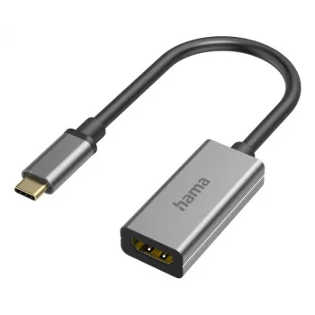 Hama 00200303 káblový adaptér USB-C HDMI sivý