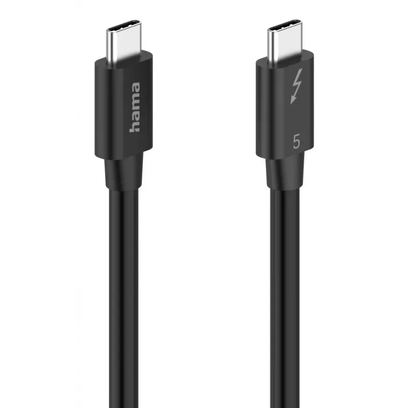 Hama Kábel USB-C Thunderbolt 5 80 Gbit/s, 5 A, 240 W, 8K, 1 m