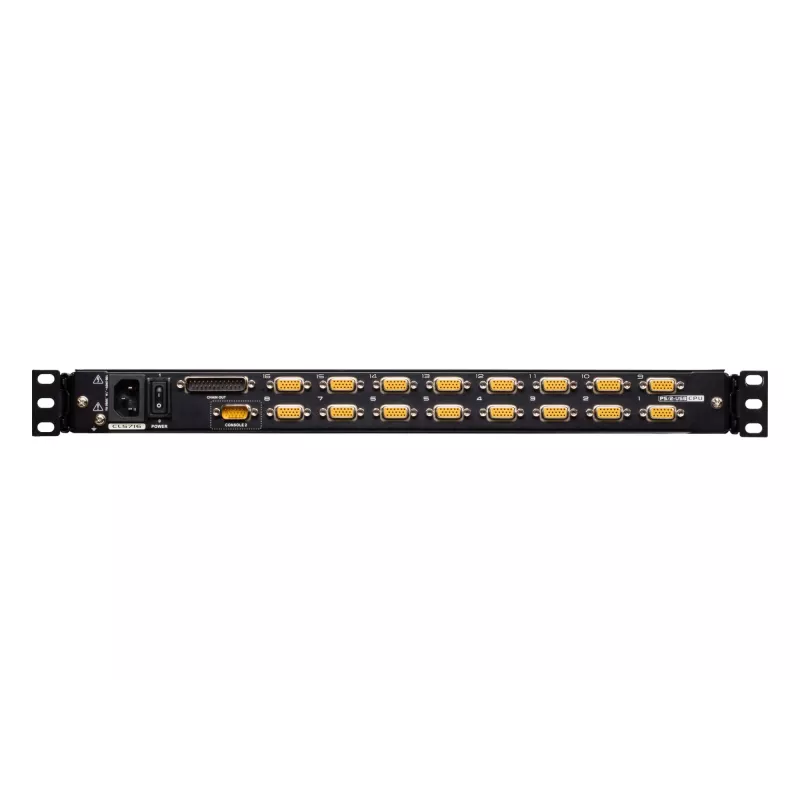 Rack konzola ATEN CL5716MW 17,3 inch (43,9 cm) FHD 1920×1080 TFT-LCD, USB/PS/2 klávesnica a myš, VGA, 1U kov/plast