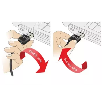 USB kábel DeLOCK 1 m USB 2.0 A - B konektor samec/konektor samec čierny