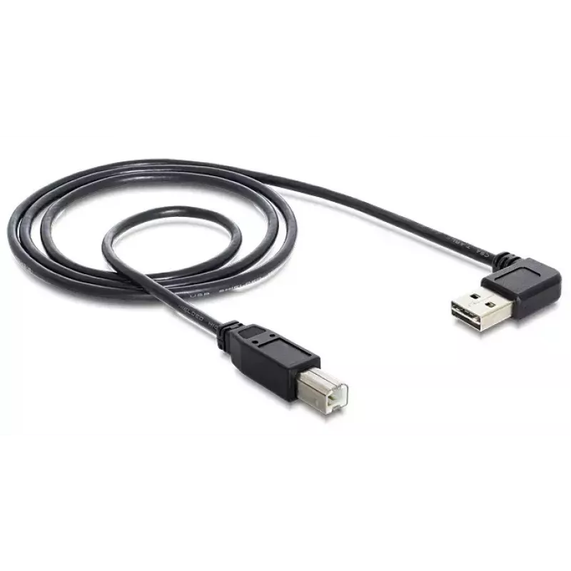 USB kábel DeLOCK 1 m USB 2.0 A - B konektor samec/konektor samec čierny