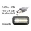USB kábel DeLOCK 1 m USB 2.0 A - B konektor samec/konektor samec čierny