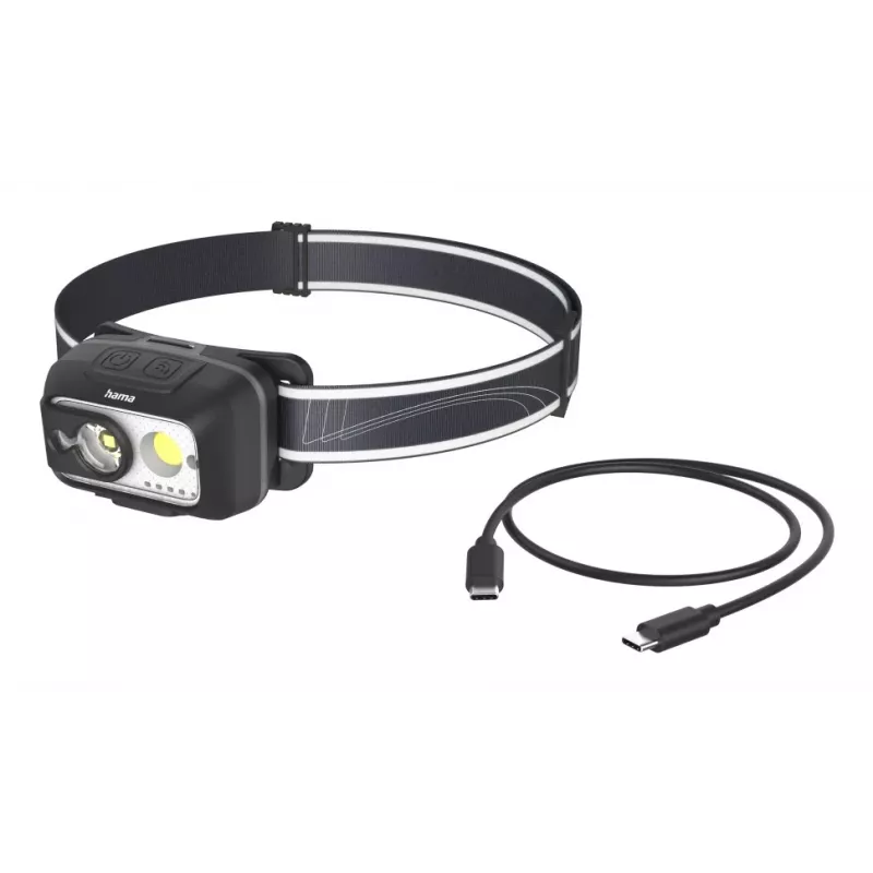Hama HL500-C čierna, sivá čelová lampa LED