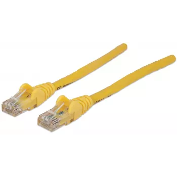 Intellinet sieťový patch kábel, Cat6, 2 m, žltý, CCA, U/UTP, PVC, RJ45, pozlátené kontakty, ochrana západky, ochranná manžeta proti zlomeniu, doživotná záruka