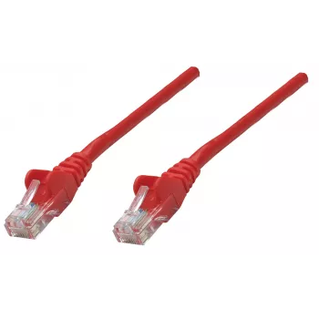 Intellinet sieťový patch kábel, Cat6, 1,5 m, červená, meď, S/FTP, LSOH / LSZH, PVC, RJ45, pozlátené kontakty, bez západky, ochranná manžeta proti zlomeniu, doživotná záruka