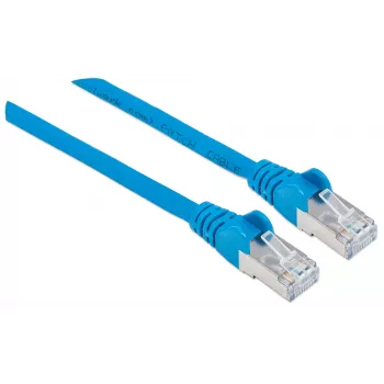 Intellinet sieťový patch kábel, Cat6A, 2 m, modrá, meď, S/FTP, LSOH/LSZH, PVC, RJ45, pozlátené kontakty, ochrana proti zlomeniu bez západky, zaliate, doživotná záruka