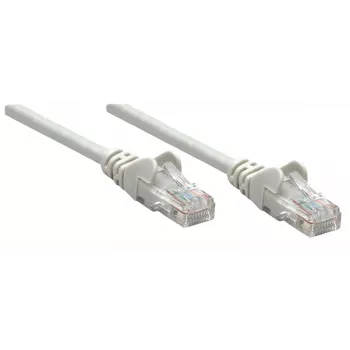 Intellinet sieťový patch kábel, Cat5e, 0,25 m, sivá, CCA, SF/UTP, PVC, RJ45, pozlátené kontakty, ochrana západky, ochranná manžeta proti zlomeniu, doživotná záruka