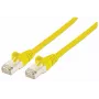 Intellinet sieťový patch kábel, kábel Cat7/konektor Cat6A, 1,5 m, žltý, meď, S/FTP, LSOH / LSZH, PVC, RJ45, pozlátené kontakty, bez západky, s ochranou proti zlomeniu, doživotná záruka