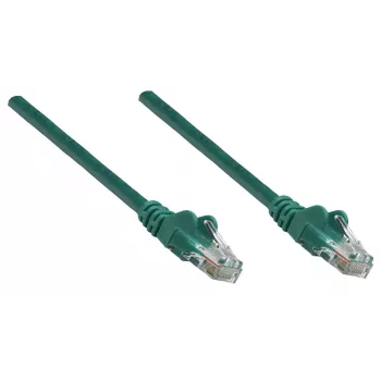 Intellinet sieťový patch kábel, Cat6A, 0,25 m, zelená, meď, S/FTP, LSOH / LSZH, PVC, RJ45, pozlátené kontakty, bez západky, ochranná manžeta proti zlomeniu, doživotná záruka
