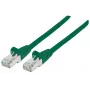 Intellinet sieťový patch kábel, Cat6A, 7,5 m, zelený, meď, S/FTP, LSOH / LSZH, PVC, RJ45, pozlátené kontakty, bez západky, ochrana proti zlomeniu, doživotná záruka